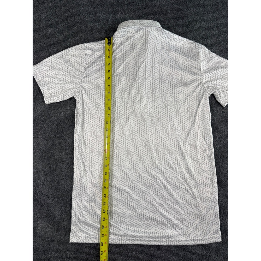 Collars & Co. Polo Mens Small Geometric Print Performance Shirt Short Sleeve NWT - Picture 5 of 8